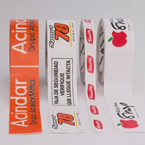 Cintas adhesivas impresas
